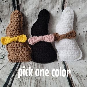 Pick your color crochet Chocolate bunny decor